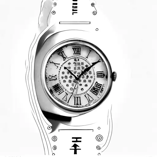 2Th August 1958 In Roman Numerals Around Wrist