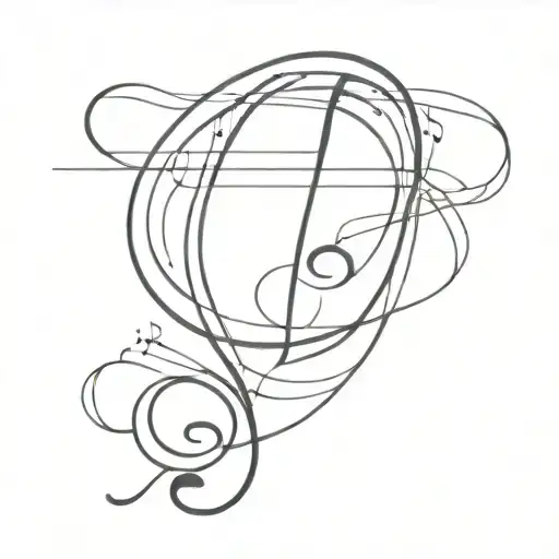 Music Note Intertwined