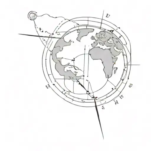 Compass With Globe Inside
