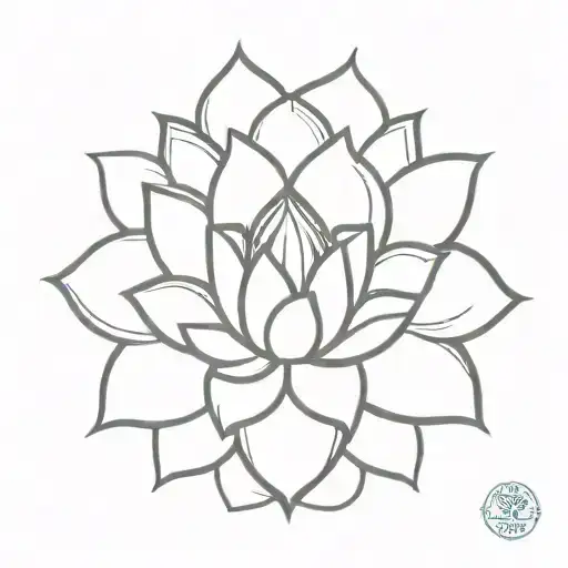Lotus Flower Mandala Design