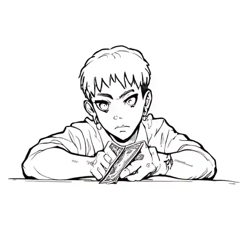 Riley From Boondocks Character With Money