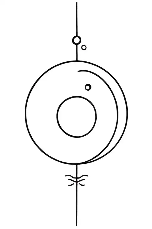 Feminine With Ying Yang Symbol