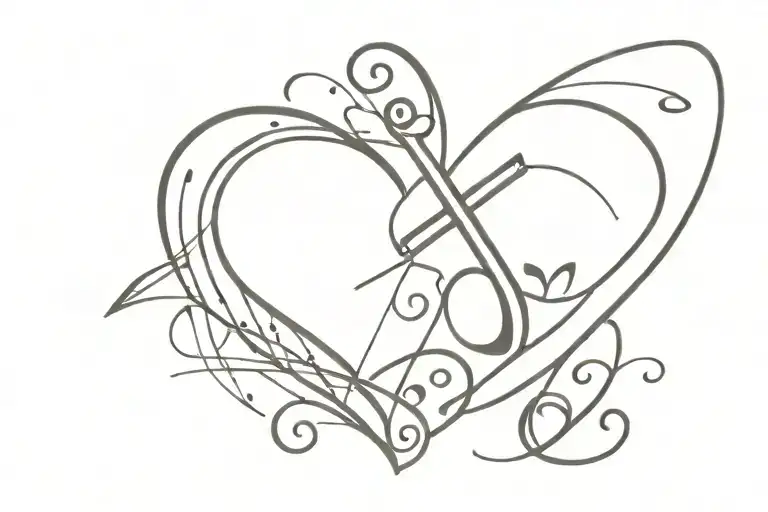 Heart Music Cross Travel Books