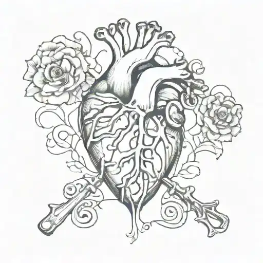 Skeleton Key Anatomical Heart