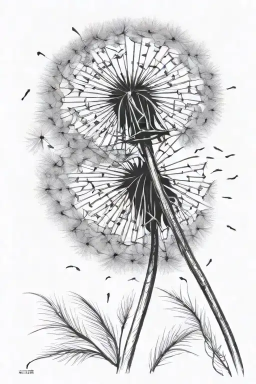Dandelion Blowing