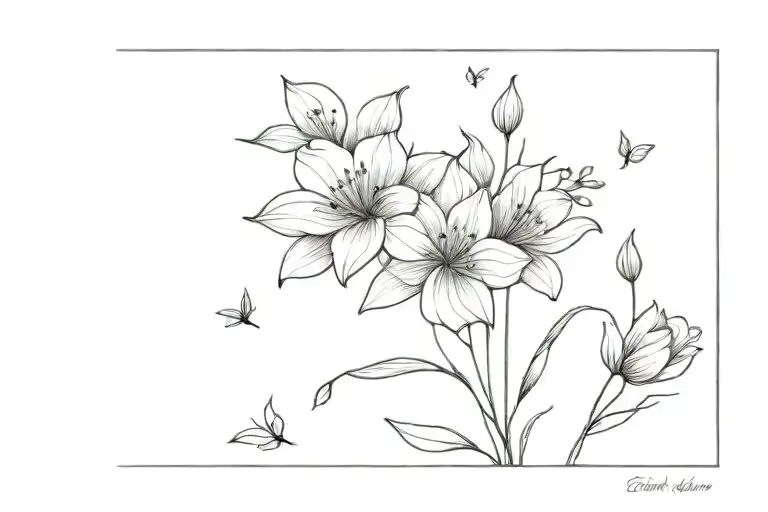 5 Children Flowers Blooming