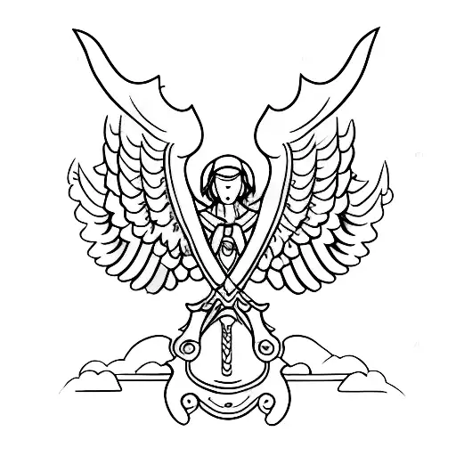 Ethereal Sword With Angels