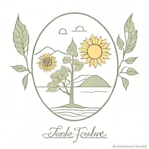 Sunflower Lake And Tree