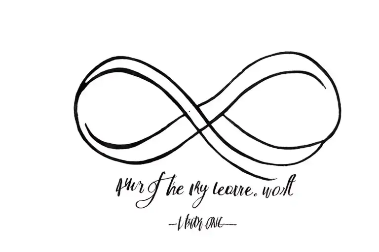 Infinity Symbol With Text