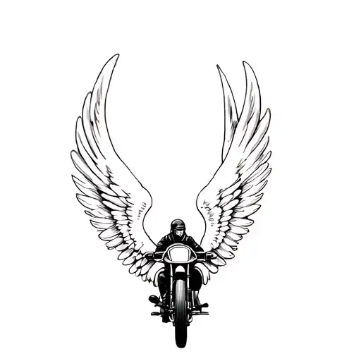 Motorcycle Racing Guardian Angel
