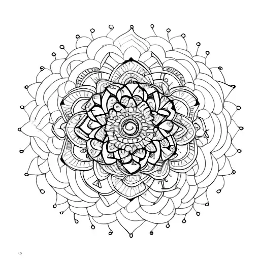 Mandala-shaped Piano Sheet Music