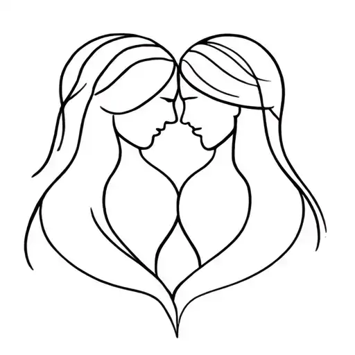Tattoo Design Intertwined Lines Symbolising Mother Father And Daughter