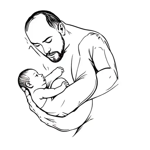 A Man Holding A Baby