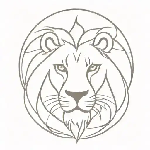 Lion Crest Type Tatoo