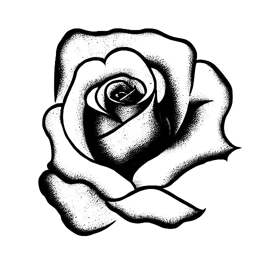 Small Rose With Stem