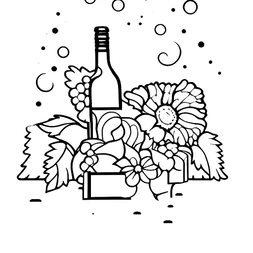 An Open Book With A Vineyard Landscape Inside