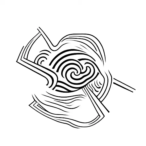 Two Hand Holding A Black Hole With Black Waves In The Backgrouds