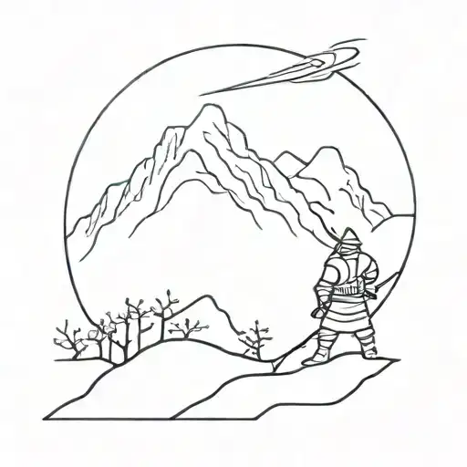 Mountain Samurai Standing