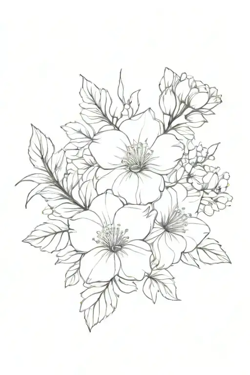 Birth Flower Bouquet For April And November