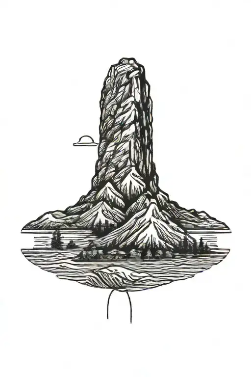 Mountain And Tropical Beach