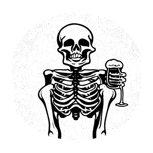 Skeleton Sailors Drinking Beer