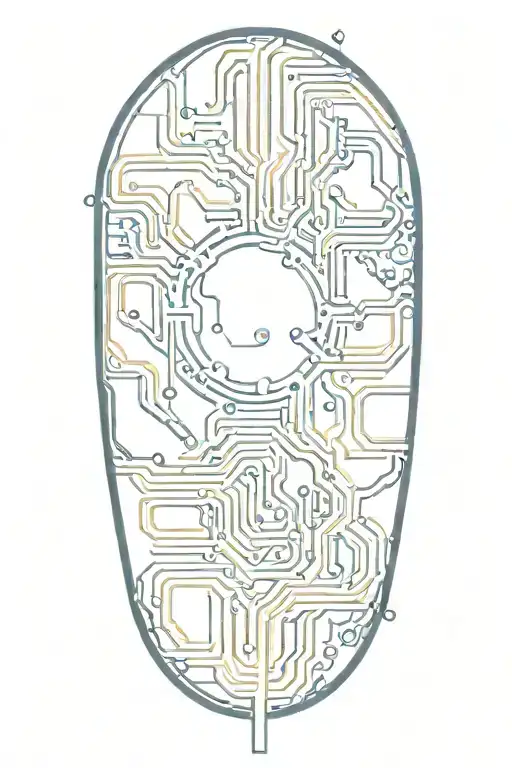 Circuit Board Patterns Intertwined