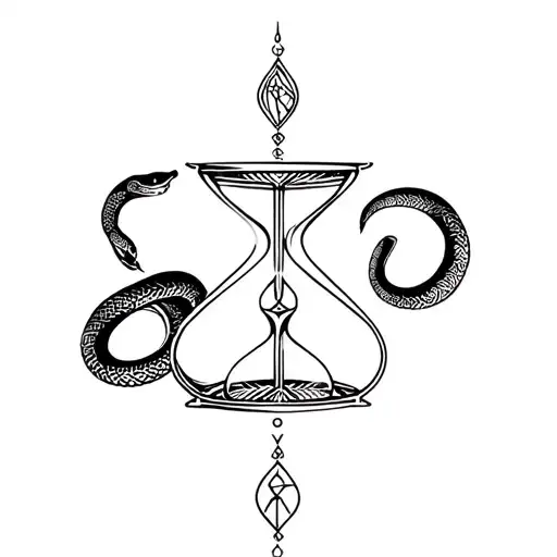 Knight And Hourglass And Snake