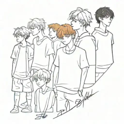 K-pop Group Stray Kids And Bts