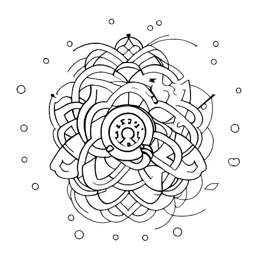 A Tattoo With A 30 And A Line That Completes On Another Person's Arm