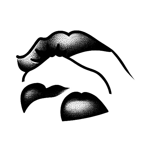 Lips With Angel Halo