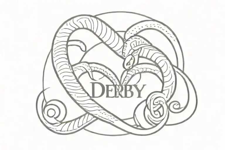 Infinity Symbol With The Rams Logo On And The Word Derby