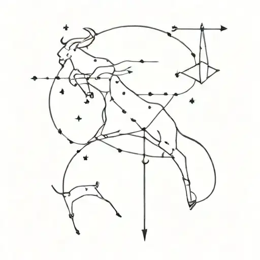 Constellation Taurus And Sagittarius