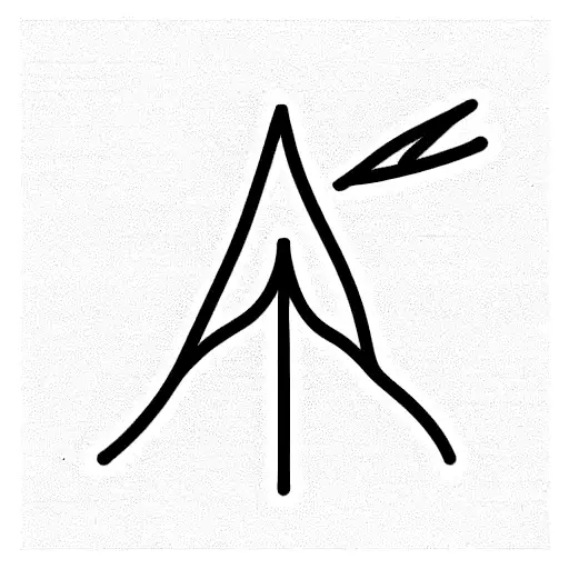 Number 6 Made From An Arrow