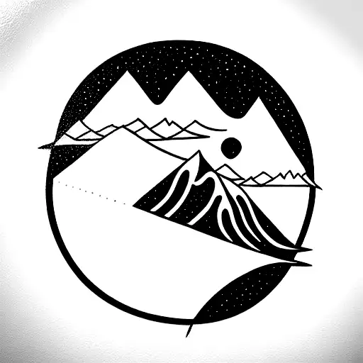 Animated Sun Riding Snowboard