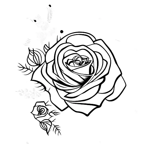 Rose Avec Un Point Virgule