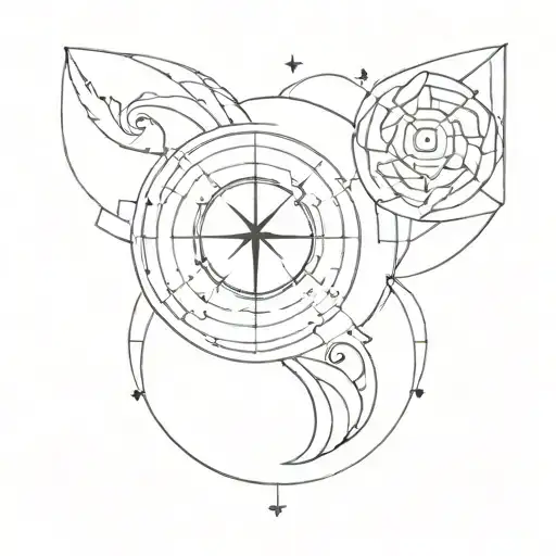 Compass And Yin Yang