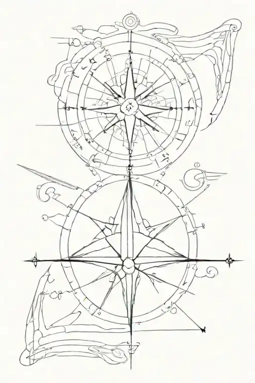 The World And Compass Of Ancient Iran
