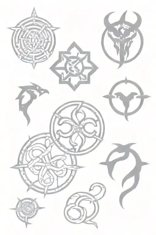 Chains -Serpent -The Dragonborn Emblem From Skyrim -Factorio Gear