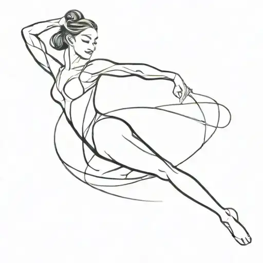 Rhythmic Gymnastics Fine Line