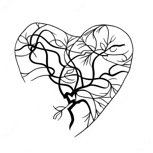 Overgrown Vines Around A Broken Heart