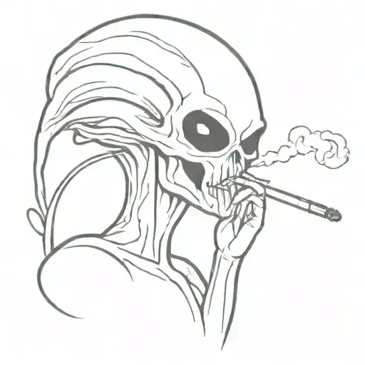 Alien Smoking Joint