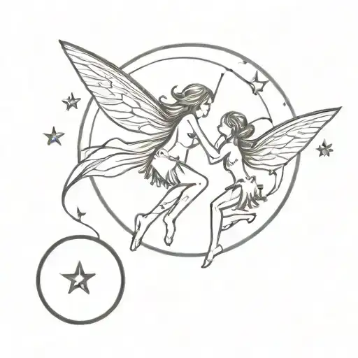 Fairies And The Moon