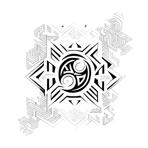 Combine The Elements Of Lettering And Tribal Patterns To Create A Unique Tattoo Design