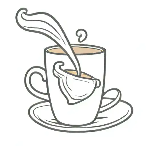 Coffee Mug Spilling Coffee Mug