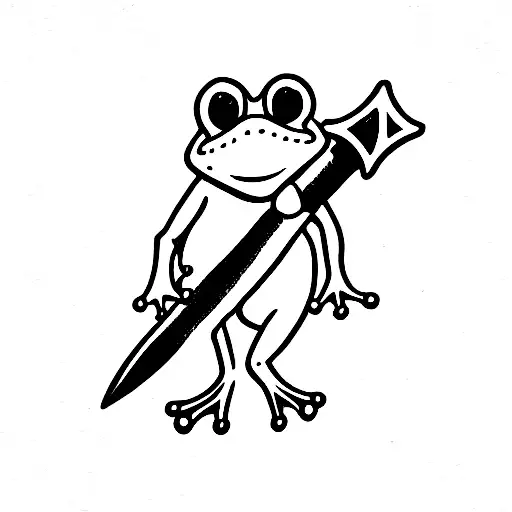 A Frog Thats Wielding A Dagger