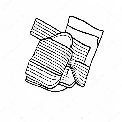 A Minimalist Tattoo Of A Book With The Word 'Ler' Written On It