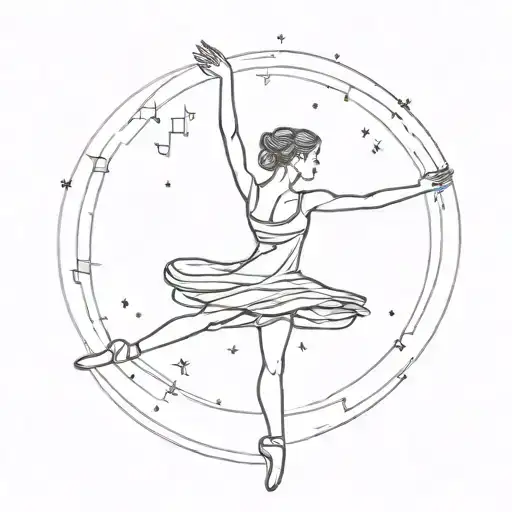 Galaxy And Ballerina Dancing