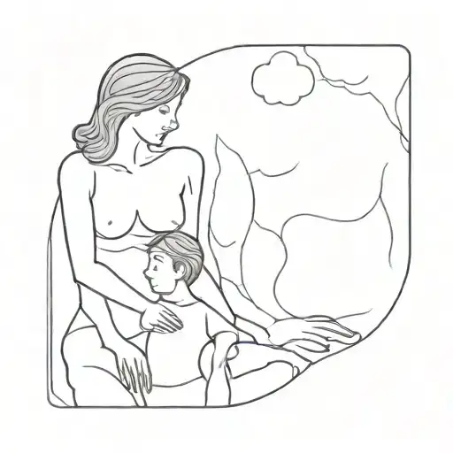 Adult Son With Mother