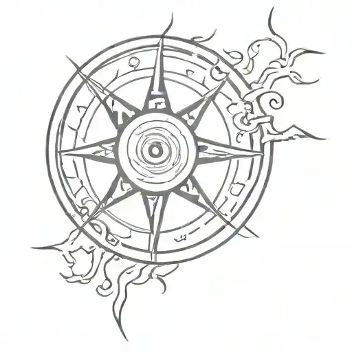 Sun With Runes Inside