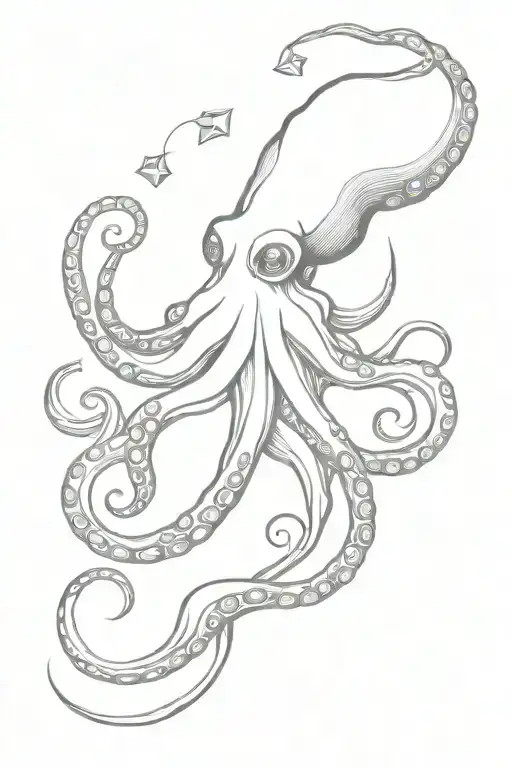 Octopus Holding Crystals